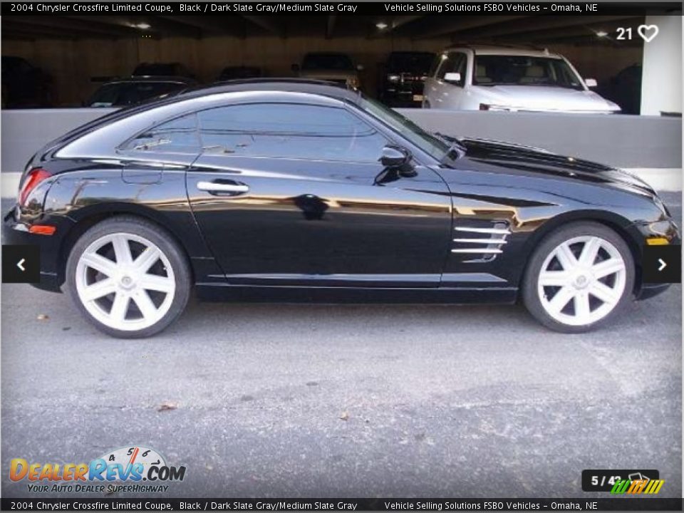 2004 Chrysler Crossfire Limited Coupe Black / Dark Slate Gray/Medium Slate Gray Photo #4