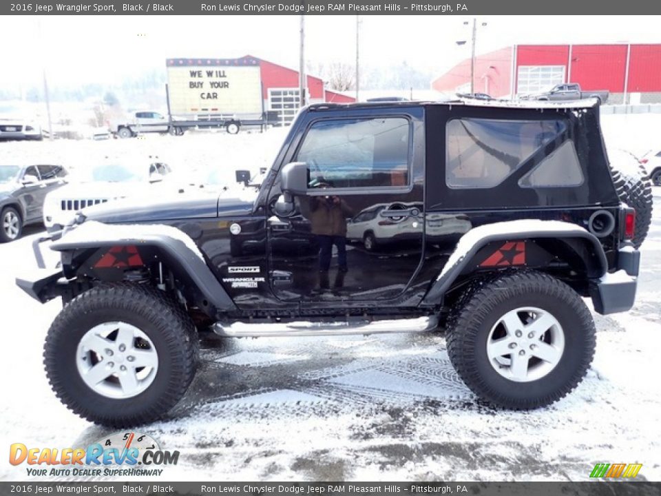 2016 Jeep Wrangler Sport Black / Black Photo #2