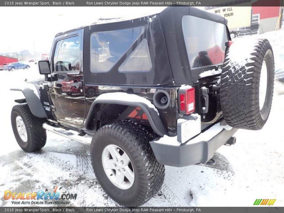 2016 Jeep Wrangler Sport Black / Black Photo #3