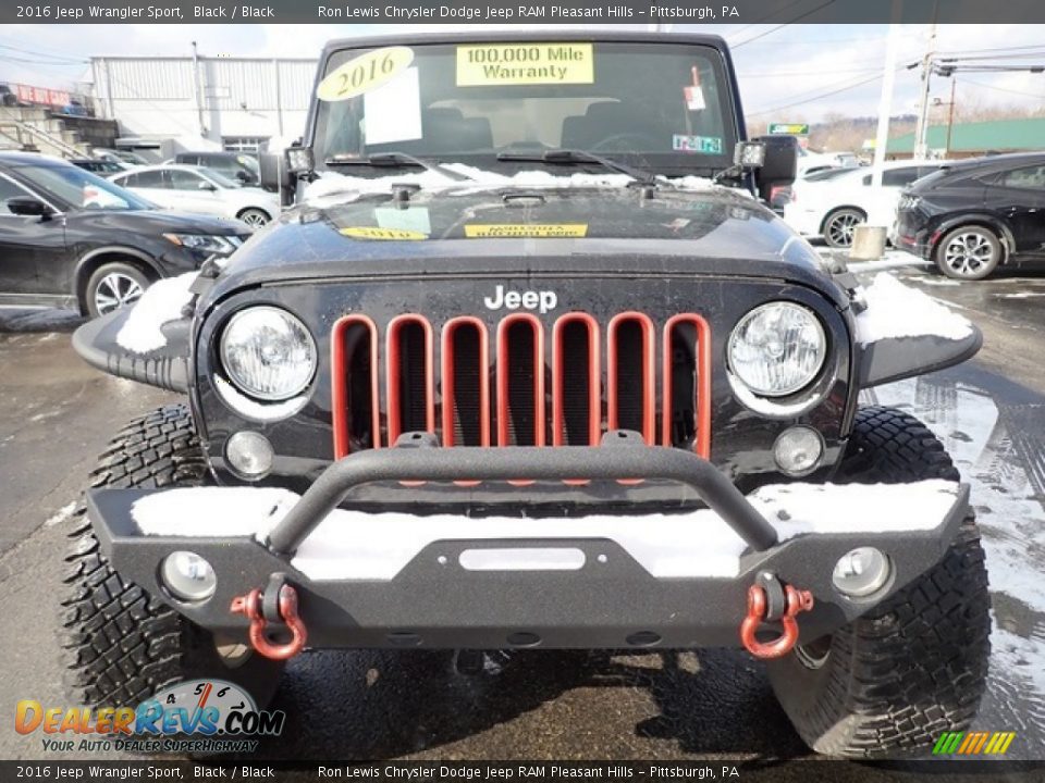 2016 Jeep Wrangler Sport Black / Black Photo #9