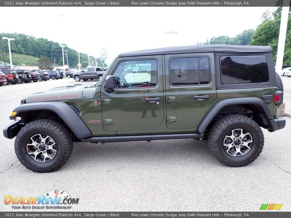 2022 Jeep Wrangler Unlimited Rubicon 4x4 Sarge Green / Black Photo #2
