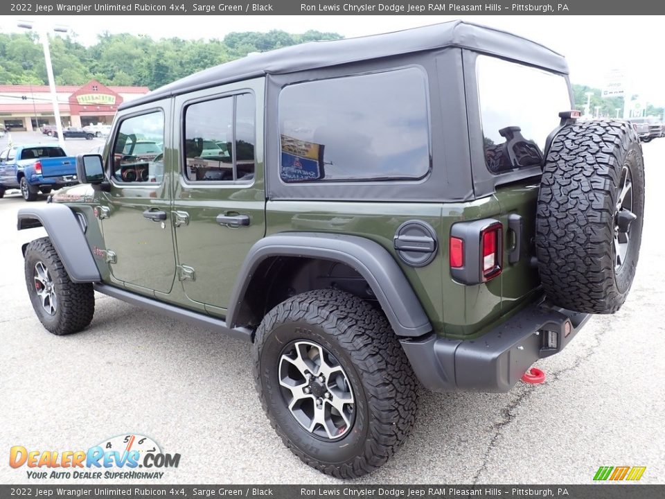 2022 Jeep Wrangler Unlimited Rubicon 4x4 Sarge Green / Black Photo #3