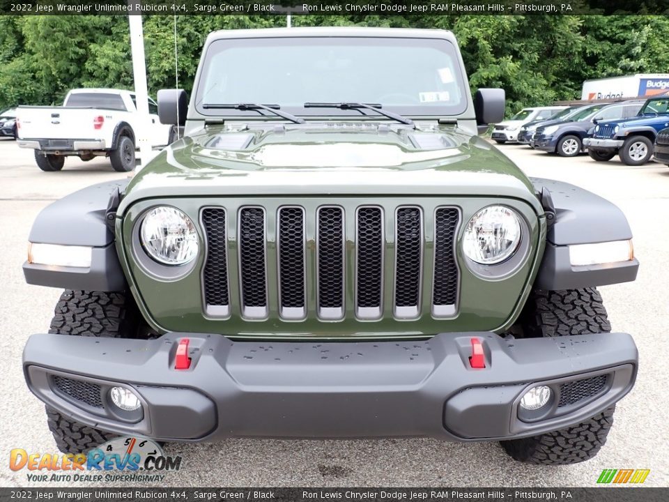 2022 Jeep Wrangler Unlimited Rubicon 4x4 Sarge Green / Black Photo #9