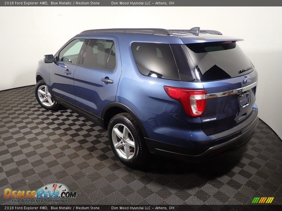 2018 Ford Explorer 4WD Blue Metallic / Medium Stone Photo #12