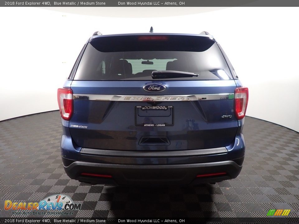 2018 Ford Explorer 4WD Blue Metallic / Medium Stone Photo #13