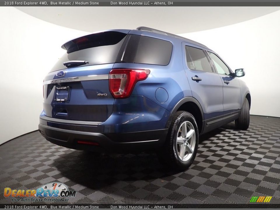 2018 Ford Explorer 4WD Blue Metallic / Medium Stone Photo #16