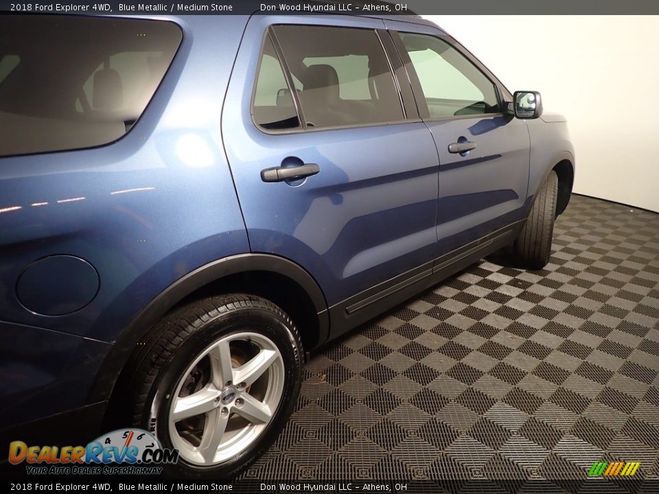 2018 Ford Explorer 4WD Blue Metallic / Medium Stone Photo #19