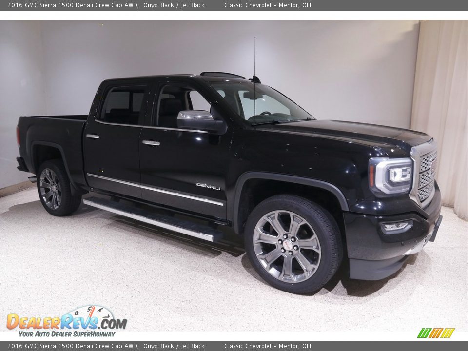 2016 GMC Sierra 1500 Denali Crew Cab 4WD Onyx Black / Jet Black Photo #1