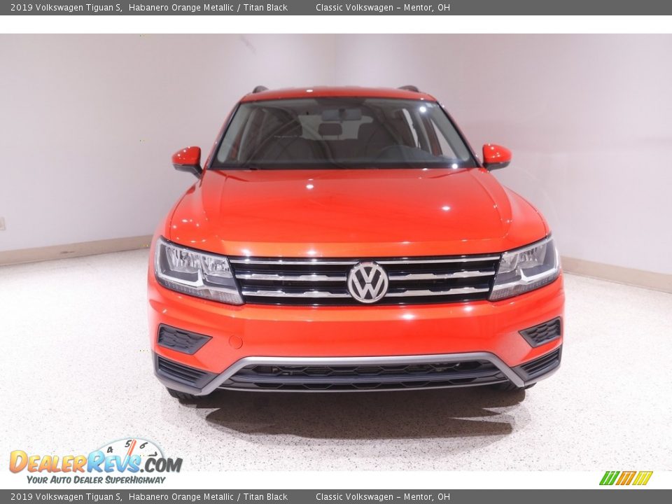 2019 Volkswagen Tiguan S Habanero Orange Metallic / Titan Black Photo #2