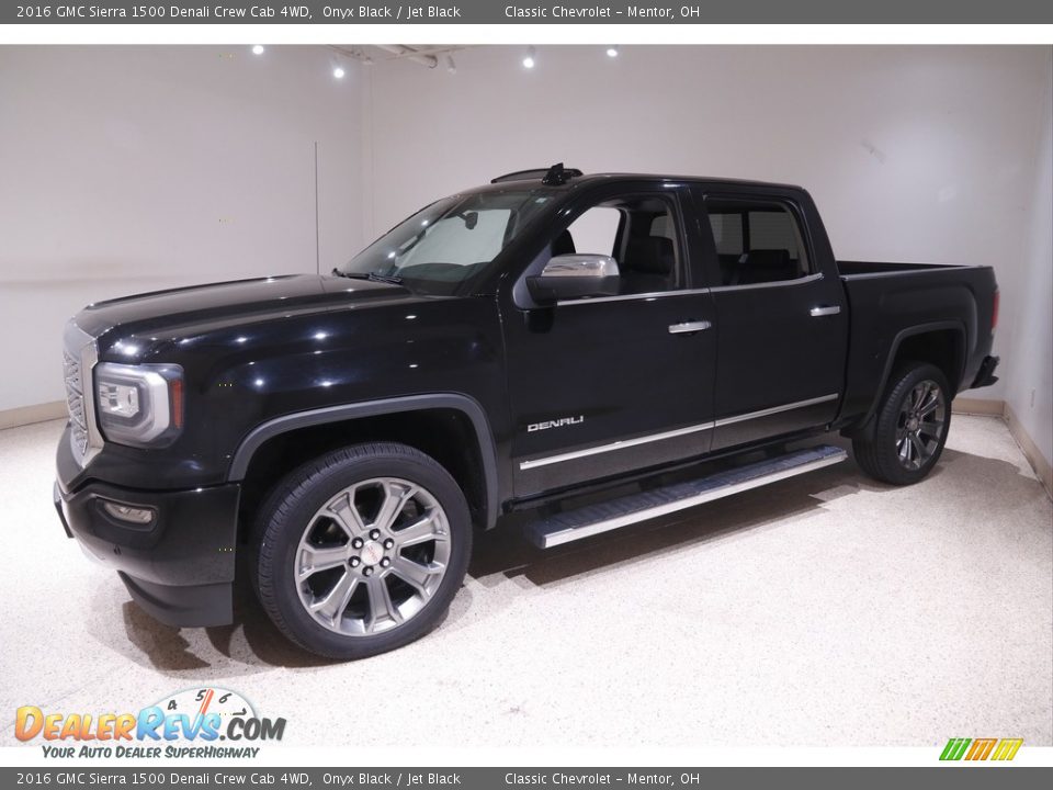 2016 GMC Sierra 1500 Denali Crew Cab 4WD Onyx Black / Jet Black Photo #3