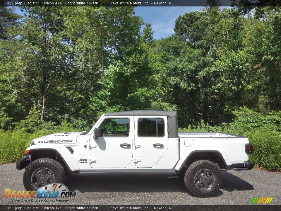 2022 Jeep Gladiator Rubicon 4x4 Bright White / Black Photo #1