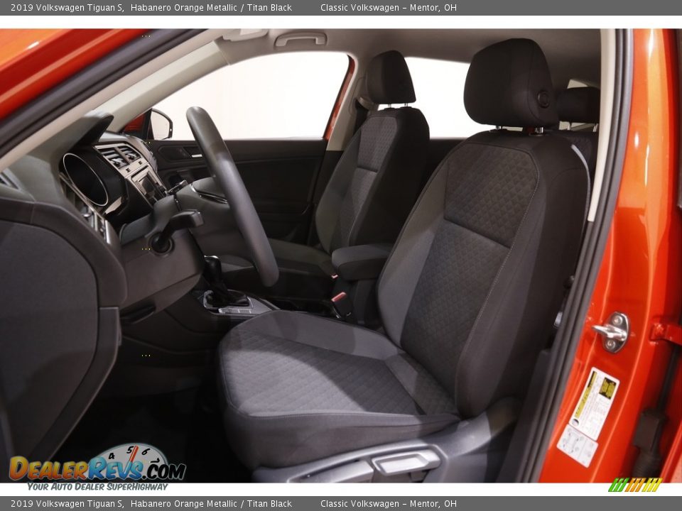 2019 Volkswagen Tiguan S Habanero Orange Metallic / Titan Black Photo #5