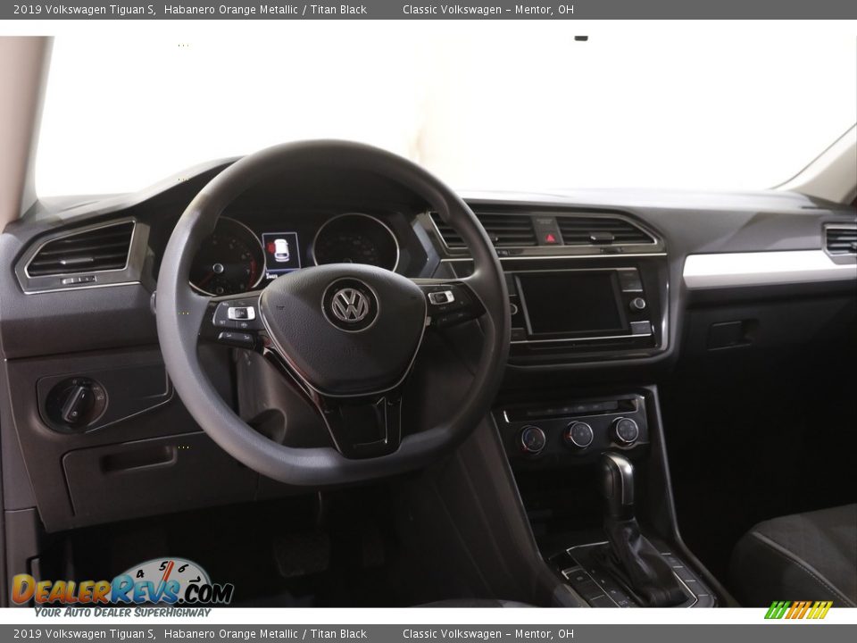 2019 Volkswagen Tiguan S Habanero Orange Metallic / Titan Black Photo #6
