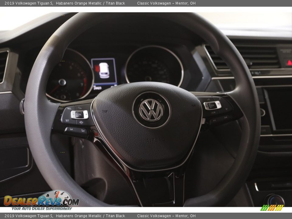 2019 Volkswagen Tiguan S Habanero Orange Metallic / Titan Black Photo #7