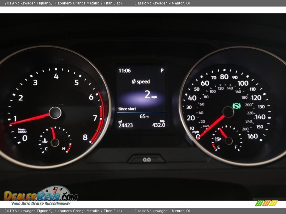 2019 Volkswagen Tiguan S Habanero Orange Metallic / Titan Black Photo #8