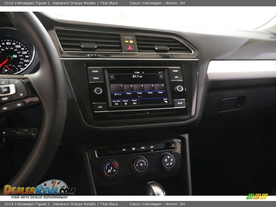 2019 Volkswagen Tiguan S Habanero Orange Metallic / Titan Black Photo #9