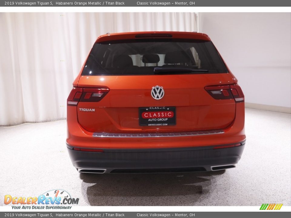 2019 Volkswagen Tiguan S Habanero Orange Metallic / Titan Black Photo #17