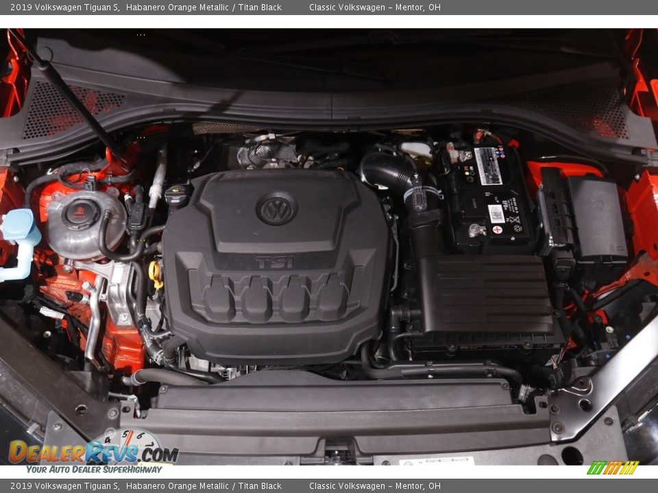 2019 Volkswagen Tiguan S Habanero Orange Metallic / Titan Black Photo #18