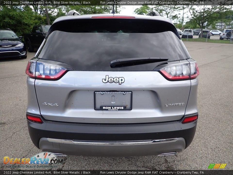 2022 Jeep Cherokee Limited 4x4 Billet Silver Metallic / Black Photo #4