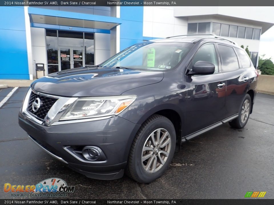 2014 Nissan Pathfinder SV AWD Dark Slate / Charcoal Photo #2