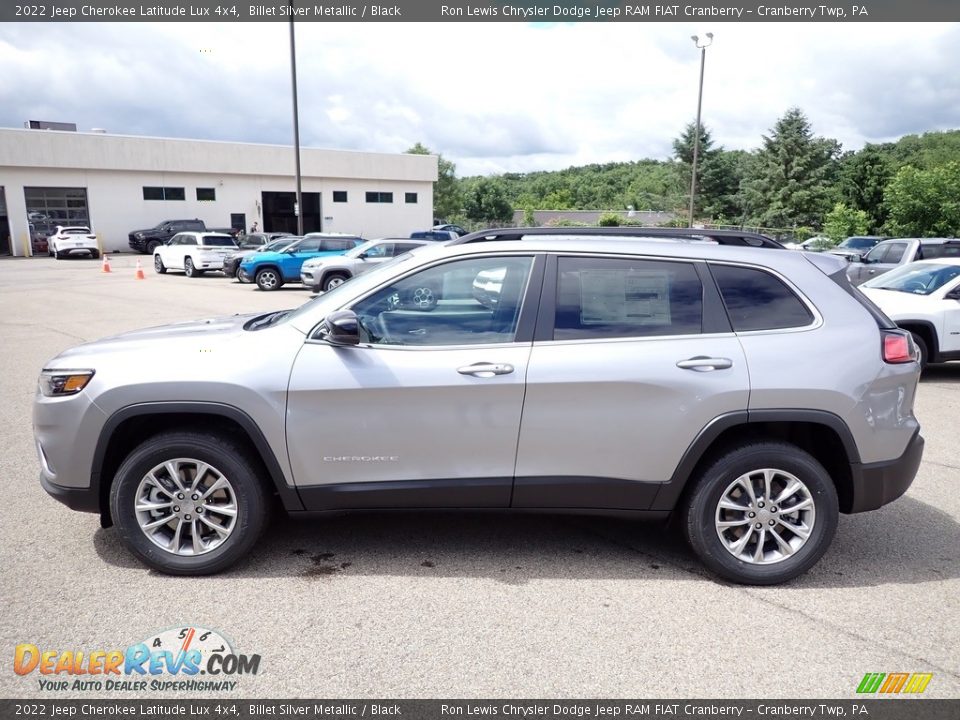 2022 Jeep Cherokee Latitude Lux 4x4 Billet Silver Metallic / Black Photo #2