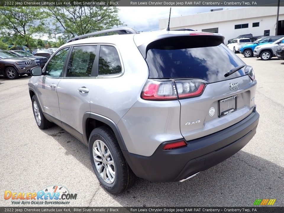 2022 Jeep Cherokee Latitude Lux 4x4 Billet Silver Metallic / Black Photo #3