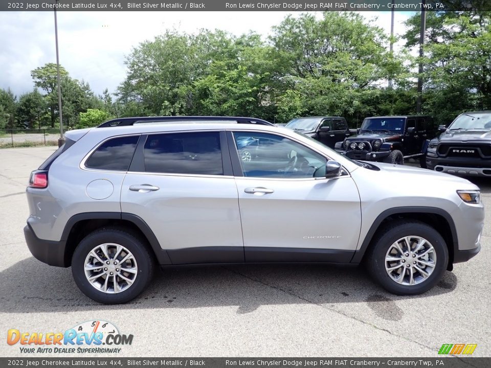 2022 Jeep Cherokee Latitude Lux 4x4 Billet Silver Metallic / Black Photo #6