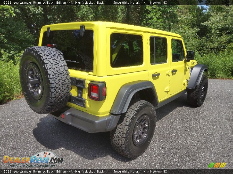 2022 Jeep Wrangler Unlimited Beach Edition 4x4 High Velocity / Black Photo #6