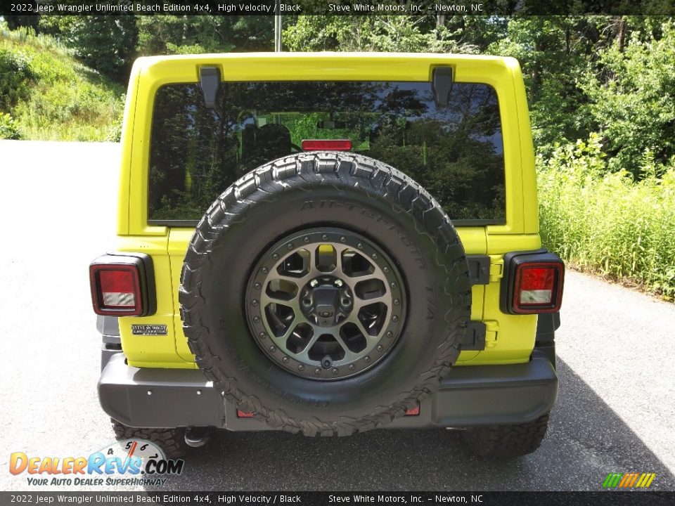 2022 Jeep Wrangler Unlimited Beach Edition 4x4 High Velocity / Black Photo #7