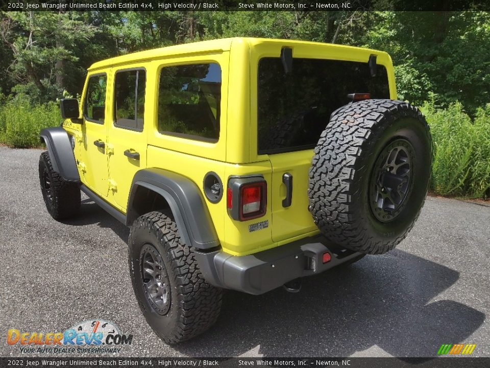 2022 Jeep Wrangler Unlimited Beach Edition 4x4 High Velocity / Black Photo #8