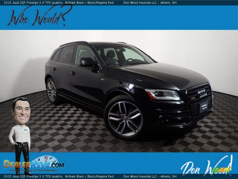 2015 Audi SQ5 Prestige 3.0 TFSI quattro Brilliant Black / Black/Magma Red Photo #1