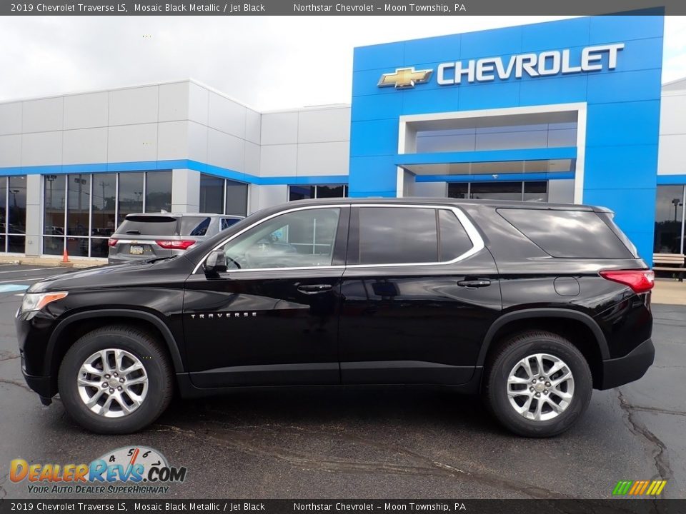 2019 Chevrolet Traverse LS Mosaic Black Metallic / Jet Black Photo #3