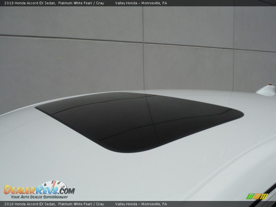 2019 Honda Accord EX Sedan Platinum White Pearl / Gray Photo #3