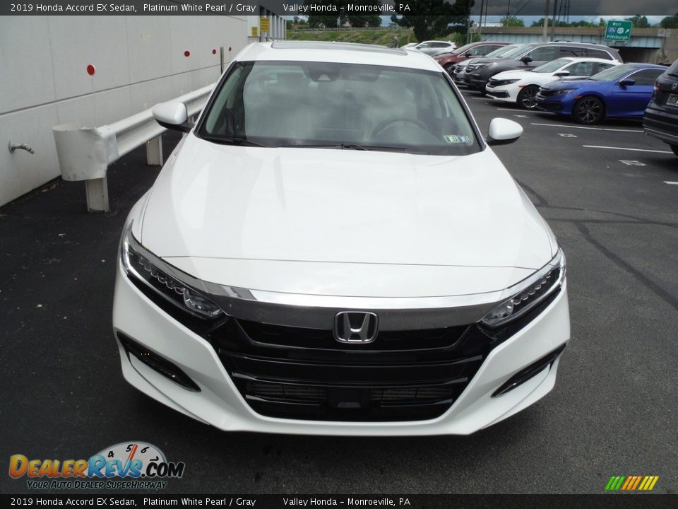 2019 Honda Accord EX Sedan Platinum White Pearl / Gray Photo #5