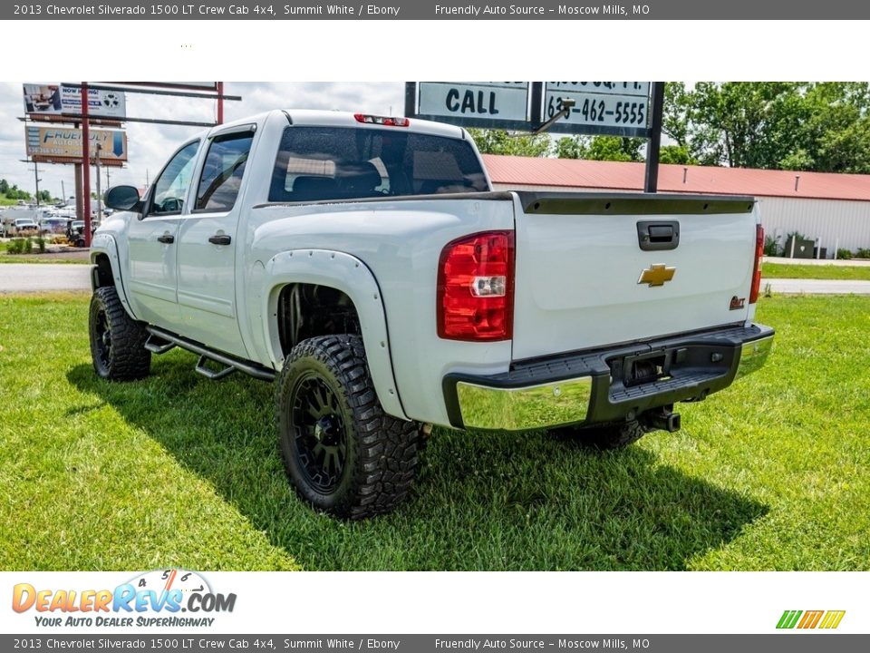 2013 Chevrolet Silverado 1500 LT Crew Cab 4x4 Summit White / Ebony Photo #6