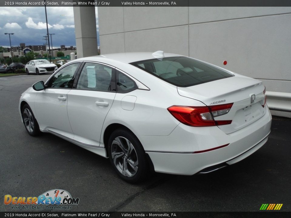 2019 Honda Accord EX Sedan Platinum White Pearl / Gray Photo #8