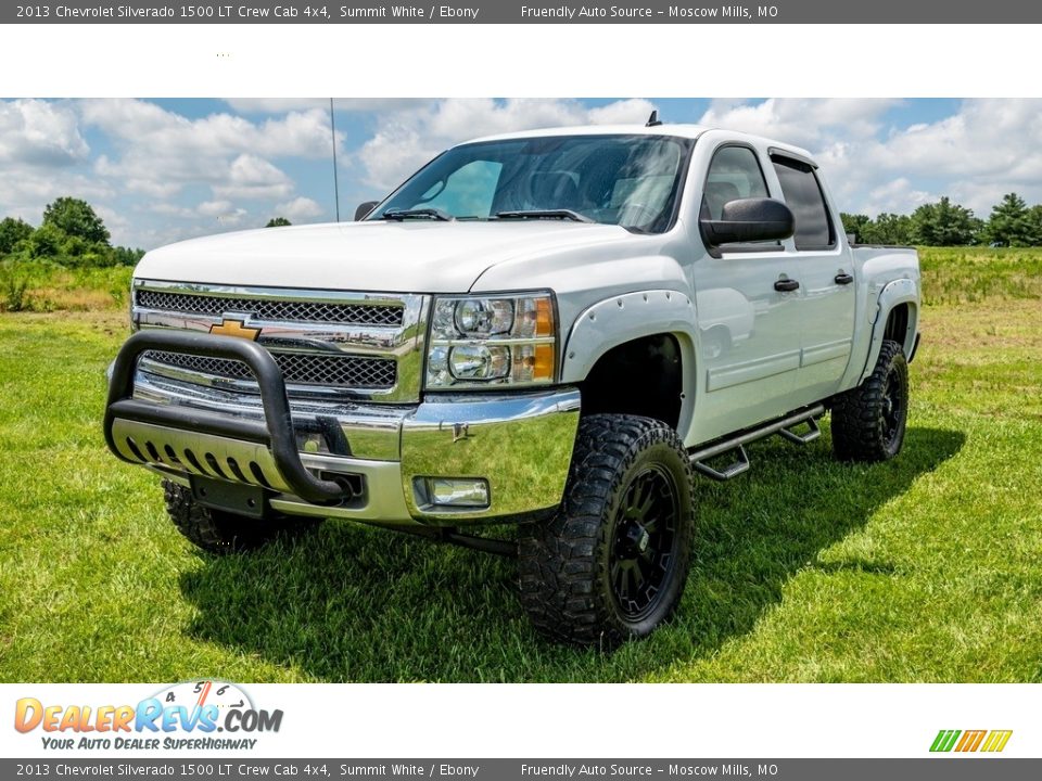 2013 Chevrolet Silverado 1500 LT Crew Cab 4x4 Summit White / Ebony Photo #8