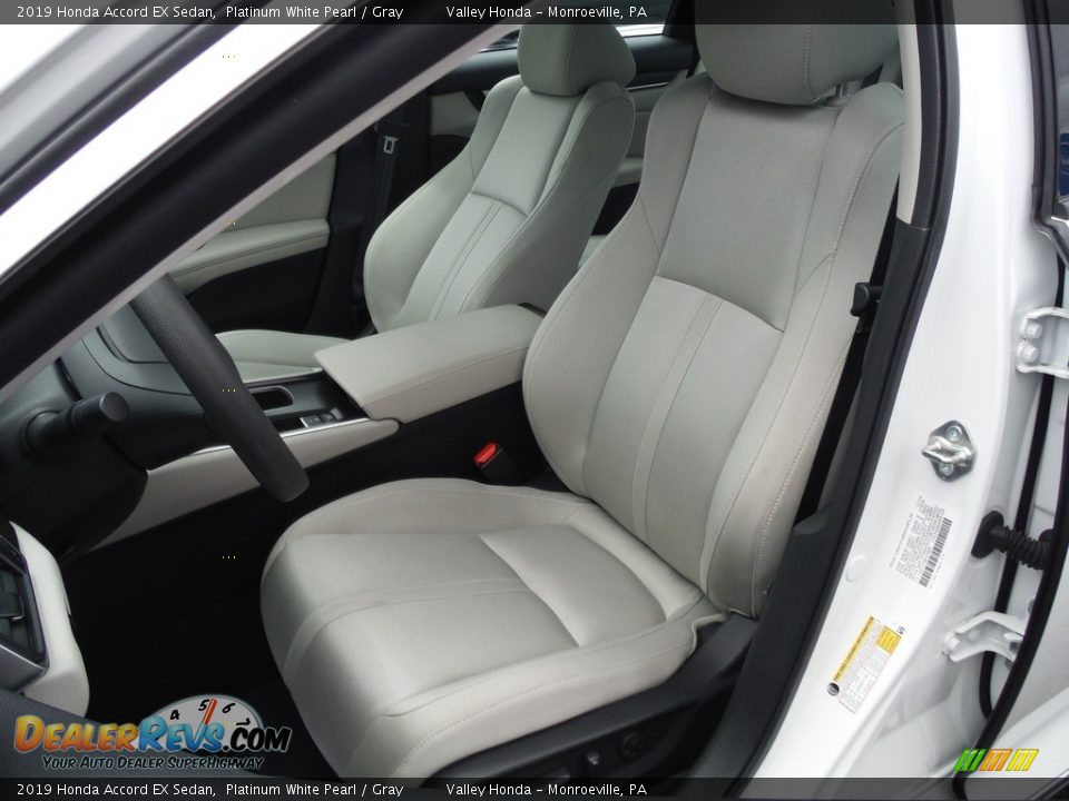 2019 Honda Accord EX Sedan Platinum White Pearl / Gray Photo #11