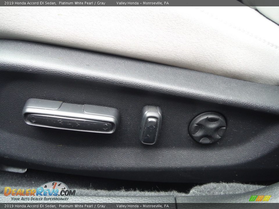 2019 Honda Accord EX Sedan Platinum White Pearl / Gray Photo #12