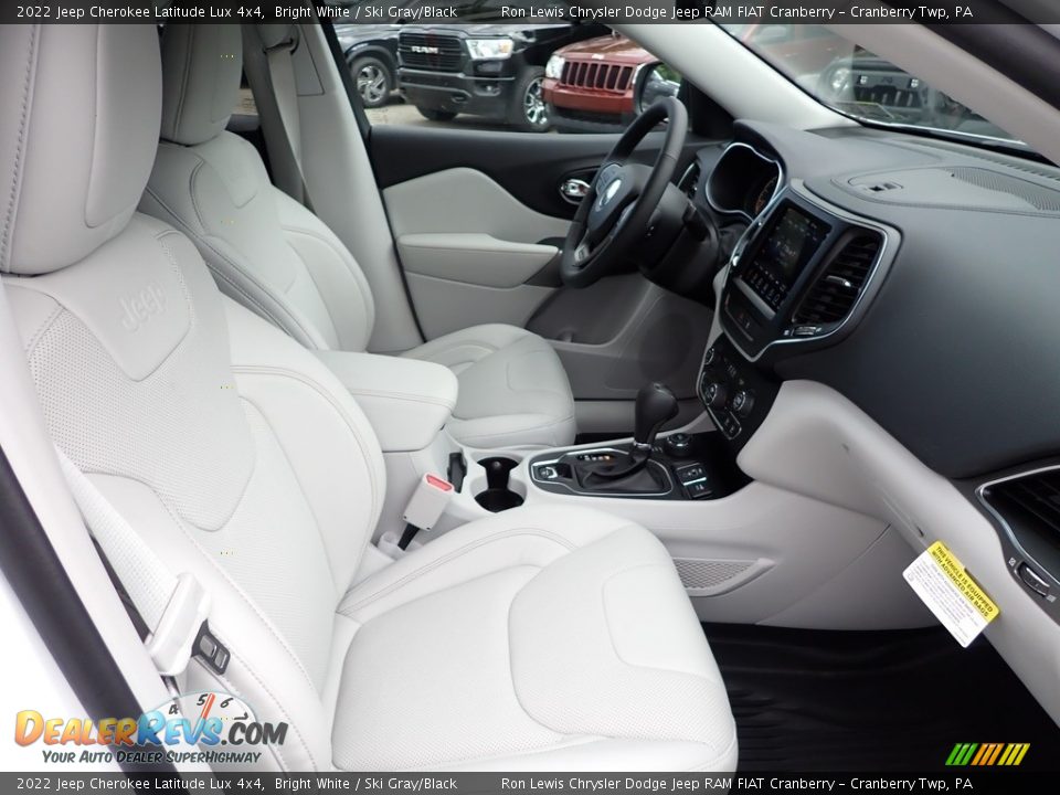 2022 Jeep Cherokee Latitude Lux 4x4 Bright White / Ski Gray/Black Photo #13