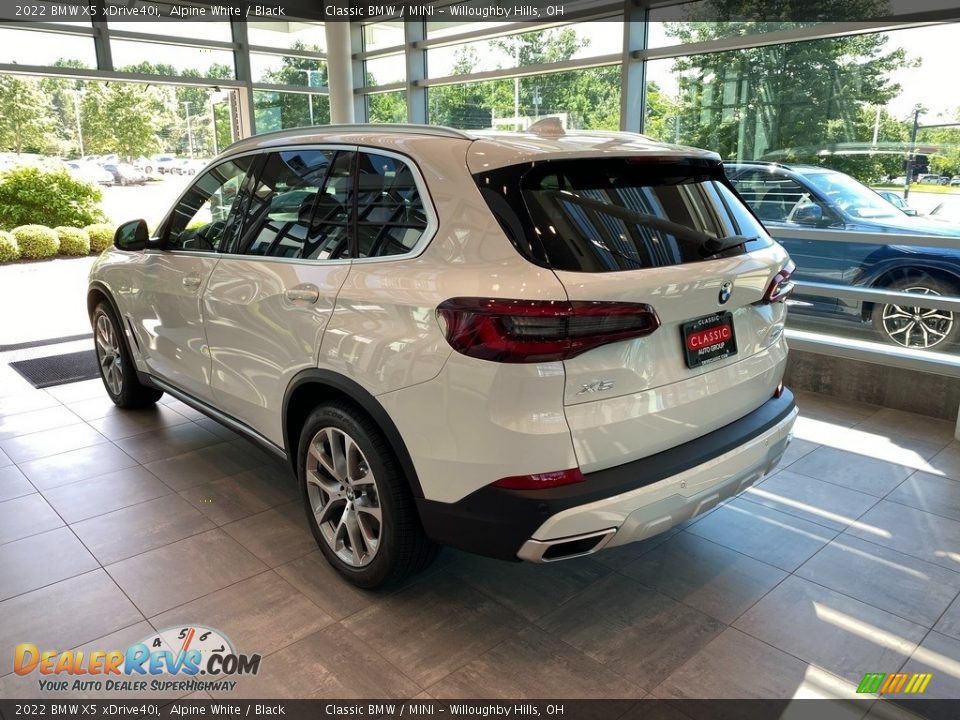 2022 BMW X5 xDrive40i Alpine White / Black Photo #2