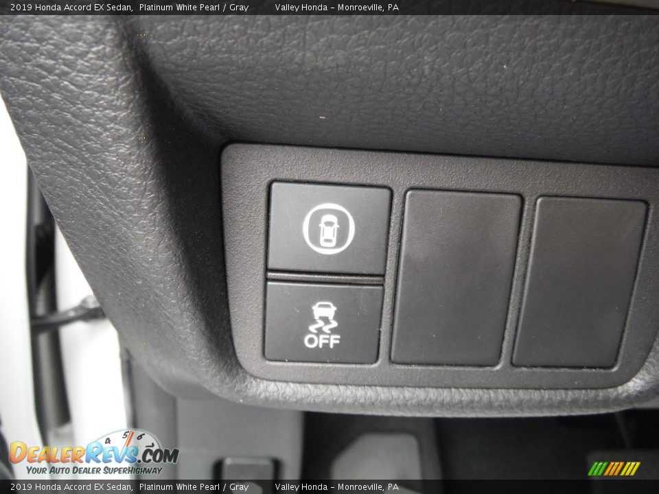 2019 Honda Accord EX Sedan Platinum White Pearl / Gray Photo #14