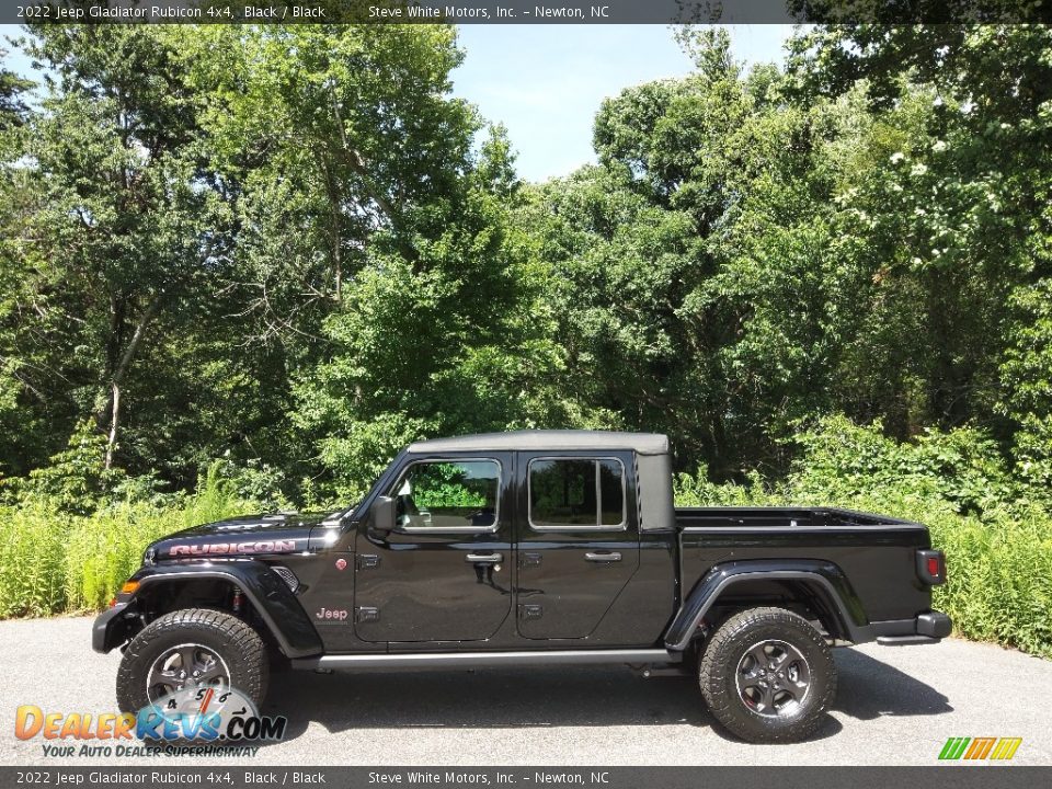 2022 Jeep Gladiator Rubicon 4x4 Black / Black Photo #1