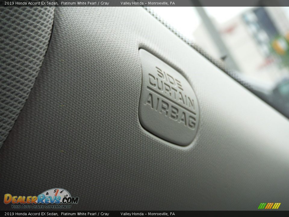 2019 Honda Accord EX Sedan Platinum White Pearl / Gray Photo #17