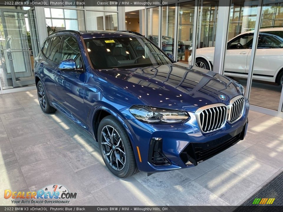 2022 BMW X3 xDrive30i Phytonic Blue / Black Photo #1