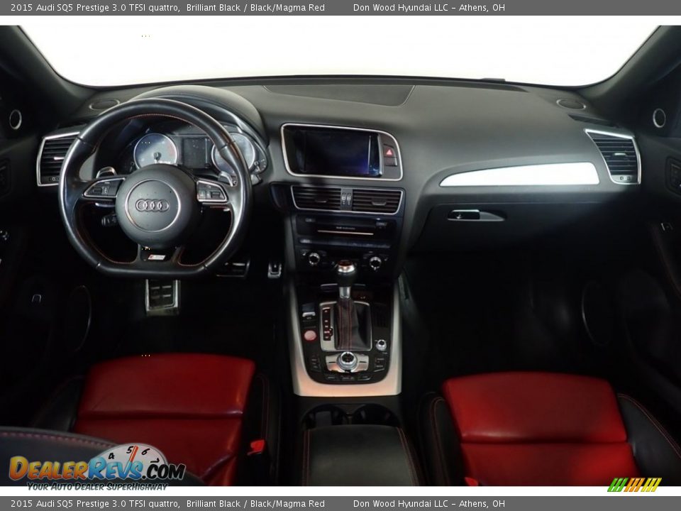 2015 Audi SQ5 Prestige 3.0 TFSI quattro Brilliant Black / Black/Magma Red Photo #28