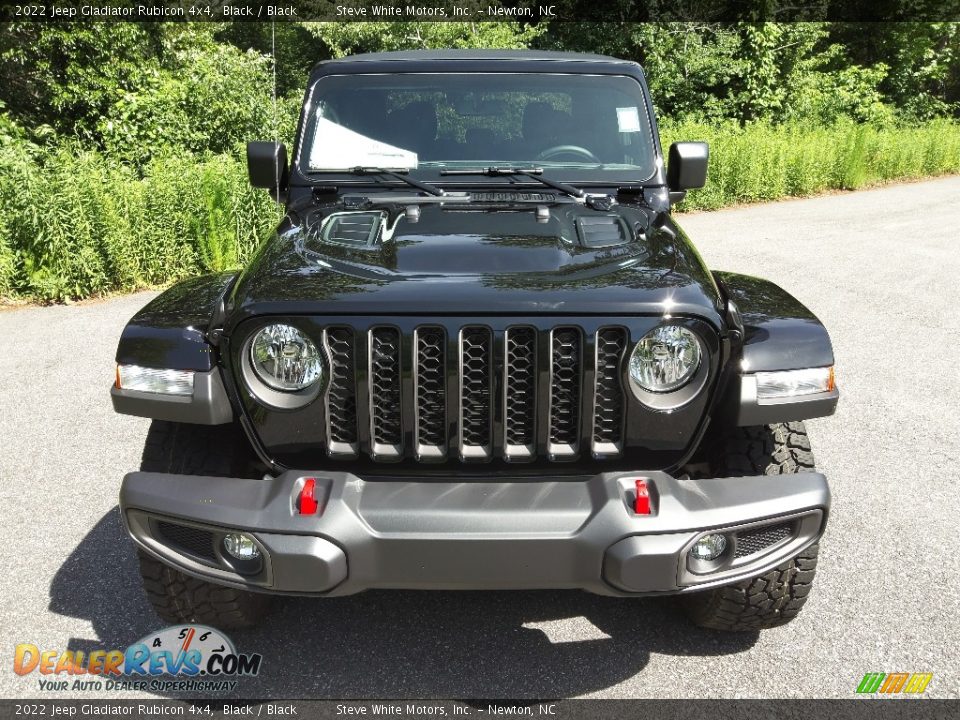 2022 Jeep Gladiator Rubicon 4x4 Black / Black Photo #3