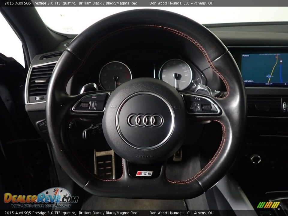 2015 Audi SQ5 Prestige 3.0 TFSI quattro Brilliant Black / Black/Magma Red Photo #31