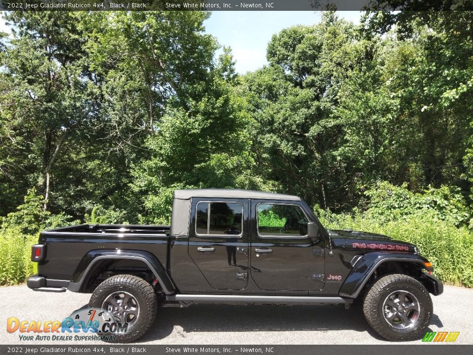 Black 2022 Jeep Gladiator Rubicon 4x4 Photo #5