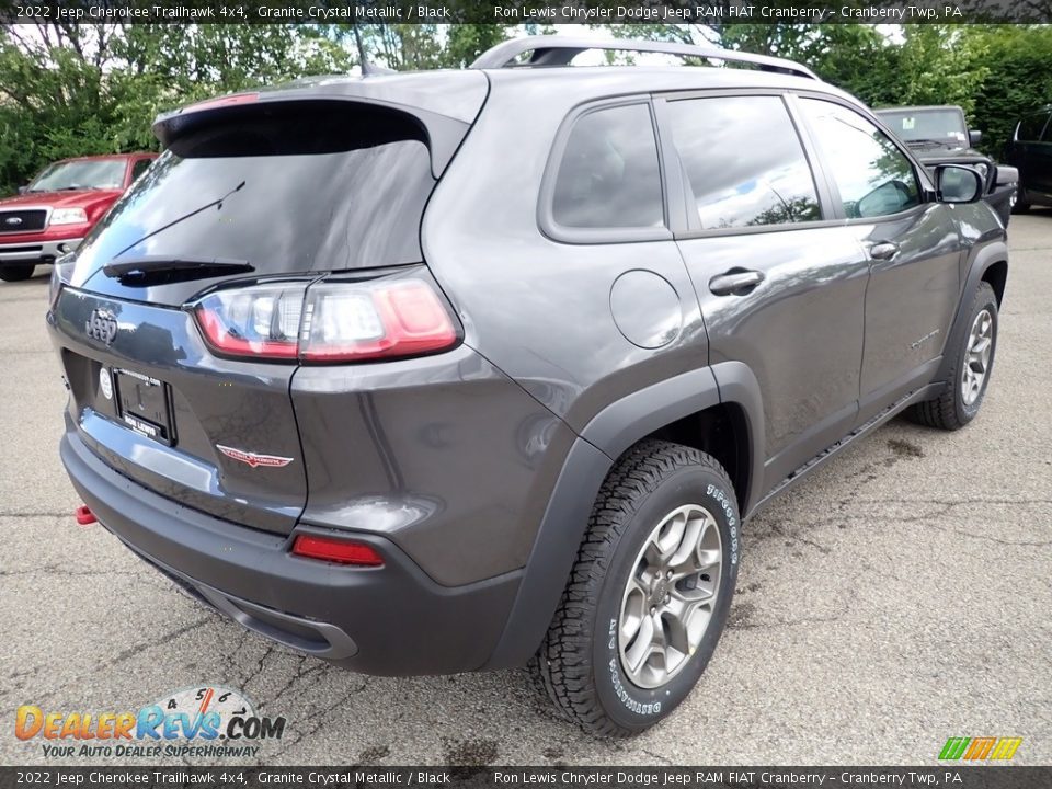 2022 Jeep Cherokee Trailhawk 4x4 Granite Crystal Metallic / Black Photo #5